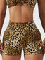 Colorful Leopard Yoga Shorts
