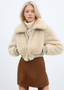 Flawless Winter Vegan Fur Cropped Jacket