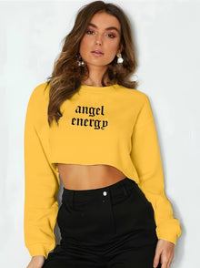  Angelic Energy Cropped Sweatshirt