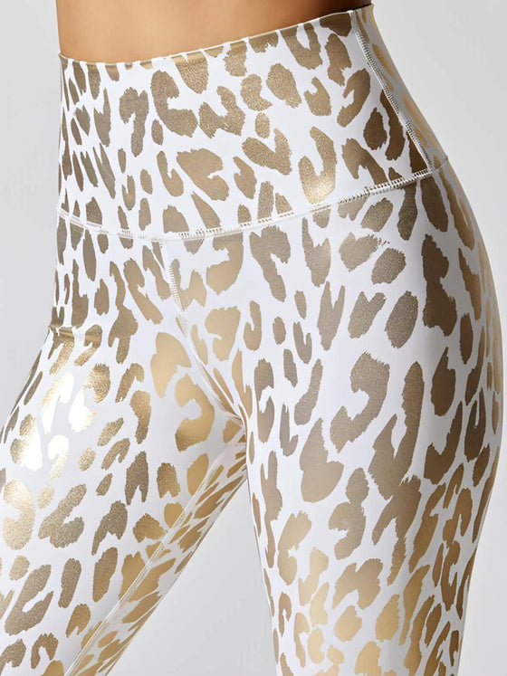 Clouded Leopard Performance Cropped 7/8 Legging + Crop Top Suit