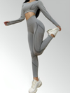 Surefire Yoga Legging + Long Sleeve Crop Top Suit